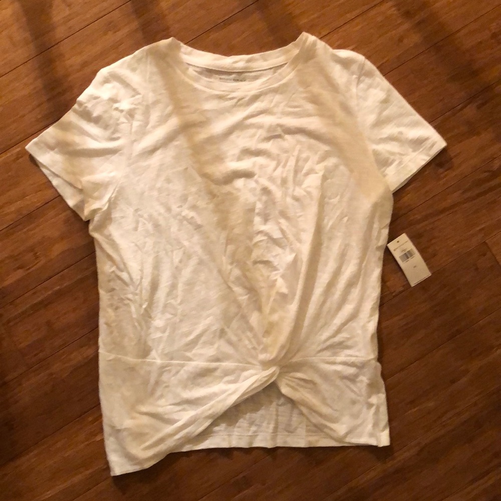 NWT Banana Republic white twist top